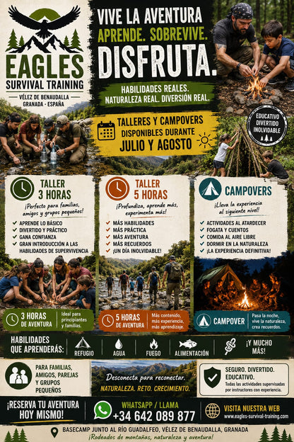 3 to 8H Bushcraft & Survival Workshops